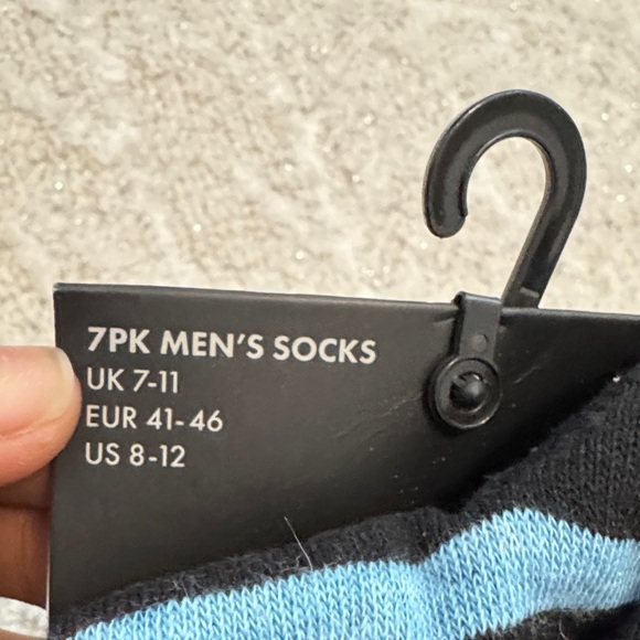 NEW SEVEN SOCKS Men's Multicolor Striped Socks size 8-12 - Picture 3 of 3